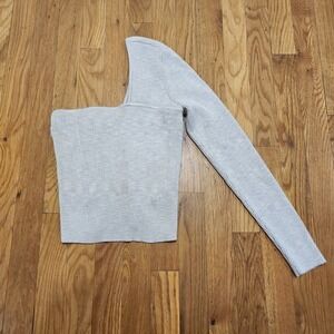 Aerocrombie And Fitch Asymmetrical Cropped Ribbed‎ Top